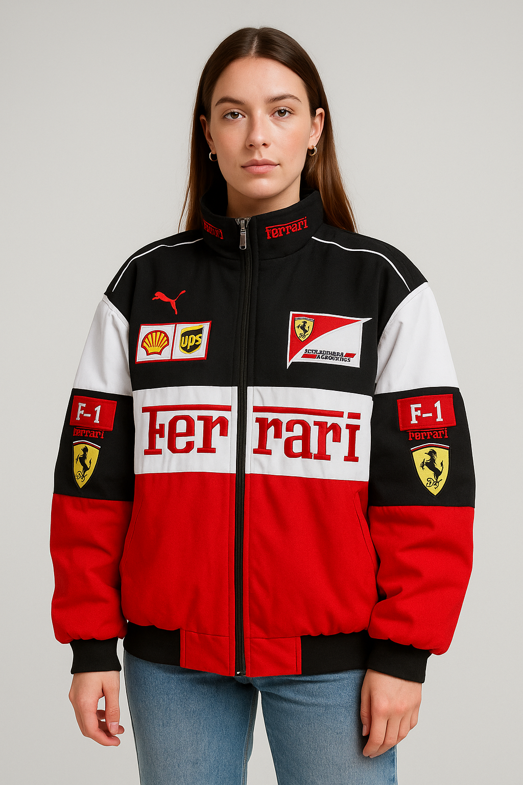 Women’s Motorsport Jacket in Racing Style | Lightweight Bomber Jacket Women