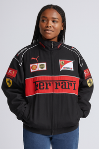 Women’s Motorsport Jacket in Racing Style | Lightweight Bomber Jacket Women