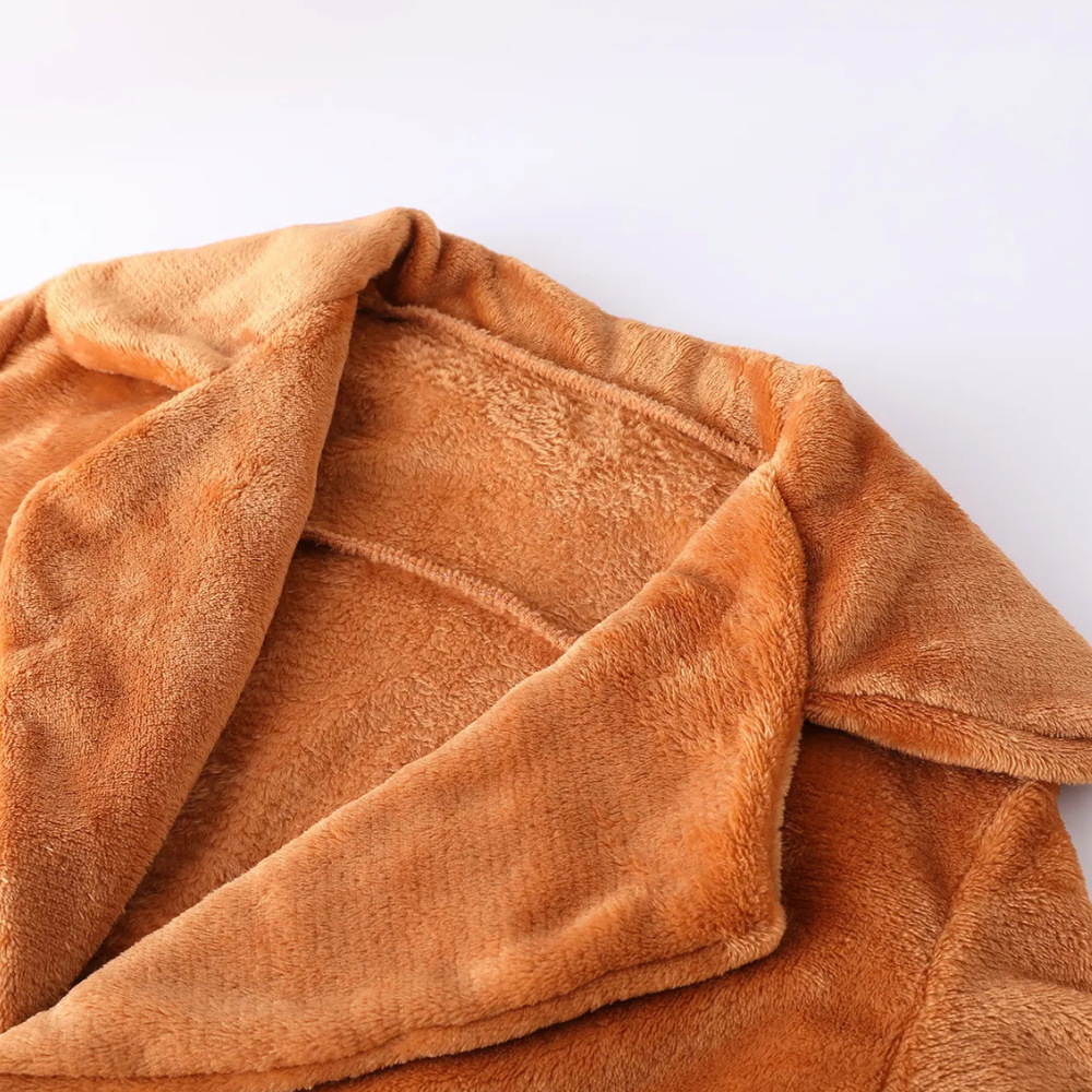 Women’s Winter Coat with Lapel Collar | Elegant Long Overcoat for Cold Days