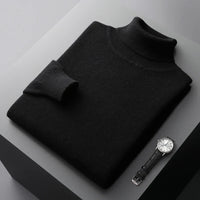 Men’s Turtleneck Jumper | Lightweight Roll Neck | Autumn Knitwear | Long Sleeve Layer