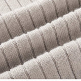 Men’s Ribbed Half Zip Jumper | High Collar Knit | Zip-Up Sweater | Tailored Fit