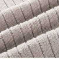 Men’s Ribbed Half Zip Jumper | High Collar Knit | Zip-Up Sweater | Tailored Fit