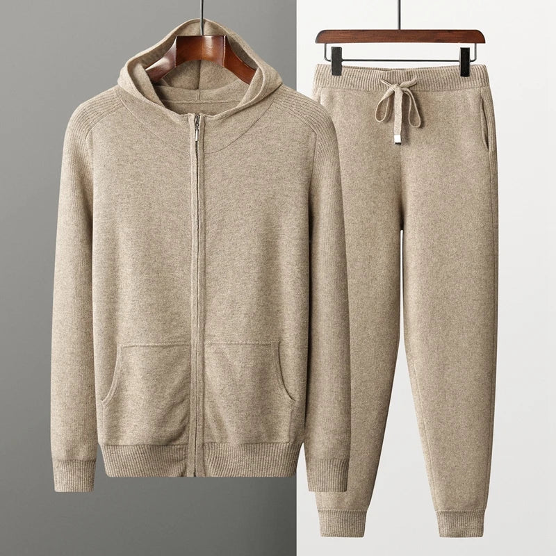 Men’s Casual Tracksuit Set with Hoodie | Jogger Tracksuit Bottoms for Men