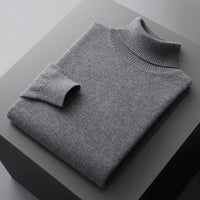 Men’s Turtleneck Jumper | Lightweight Roll Neck | Autumn Knitwear | Long Sleeve Layer