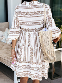 Women’s Boho Ruffle Dress with Flared Sleeves | Summer Occasion Dress