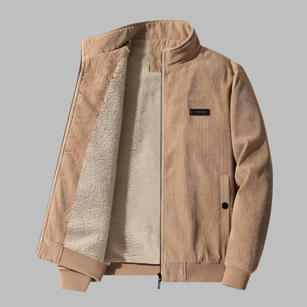 Men’s Corduroy Winter Jacket in Smart Casual Style | Warm Padded Coat