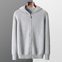 Men’s Knitted Hoodie | Zip-Up Sweater | Soft Hooded Knit | Autumn Layering Piece