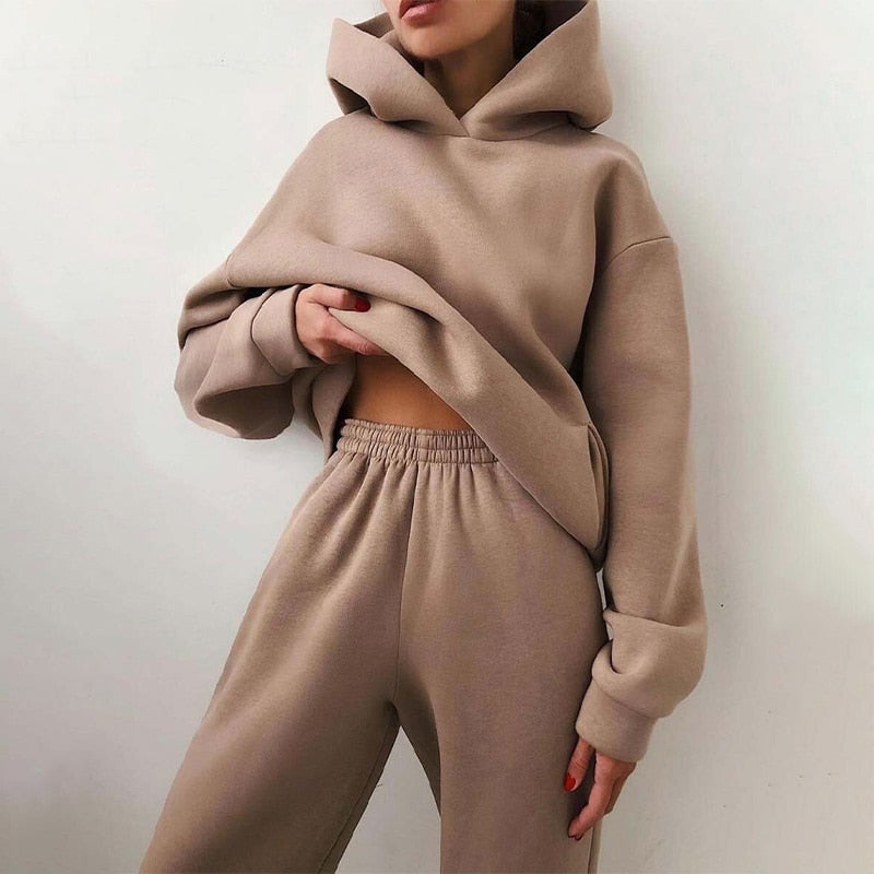 Women’s Two-Piece Loungewear Set | Cozy Hoodie and Joggers | Relaxed Fit Homewear | Soft Casual Outfit