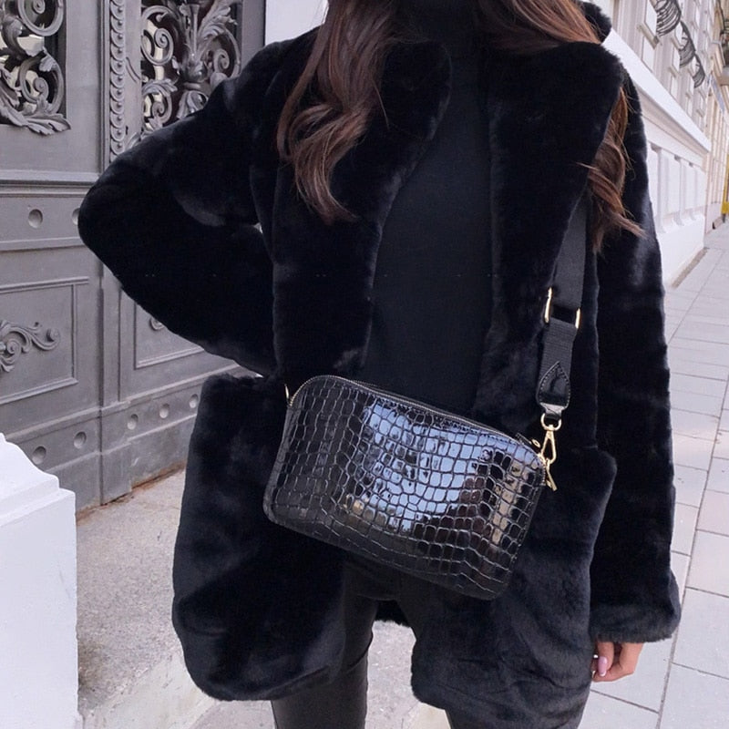 Women’s Faux Fur Winter Coat with Oversized Fit | Warm Ladies Fur Jacket