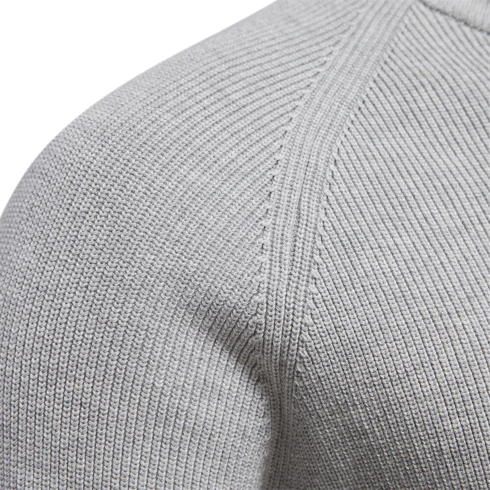 Men’s Quarter Zip Jumper | Lightweight Knit | Ribbed Cuffs | Smart Casual Sweater