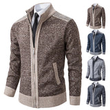 Men’s Zip-Up Cardigan Sweater | Warm Knitted Jacket for Winter