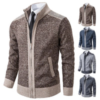 Men’s Zip-Up Cardigan Sweater | Warm Knitted Jacket for Winter