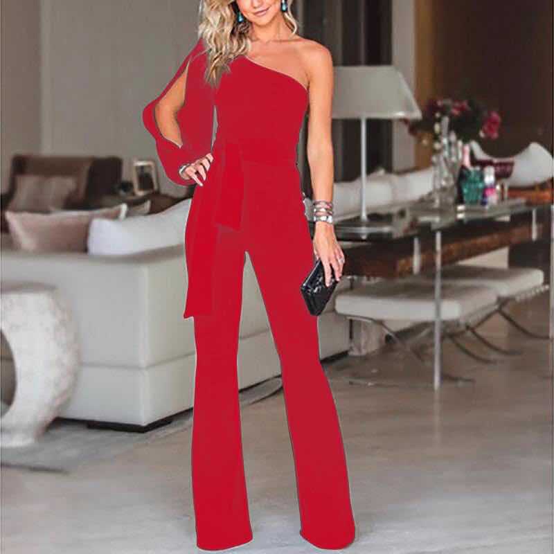Elegant Occasion Jumpsuit | Long Sleeve Design | Spring Party Outfit for Women