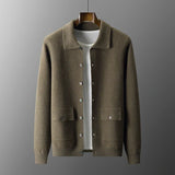 Men’s Button-Up Knit Cardigan | Smart Casual Layer | Soft Touch Knitwear | Autumn Essentials