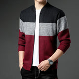 Men’s Cardigan with Zip Front Knit Design | Warm Autumn Winter Sweater