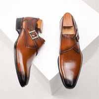 Men’s Monk Strap Dress Shoes | Classic Formal Footwear | Buckle Closure