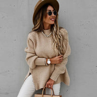 Women’s Turtle Neck Knit Cardigan in Chunky Coatigan Style | Warm Winter Layer