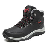 Men’s Winter Snow Boots with Fur Lining | Waterproof Warm Ankle Work Shoes