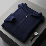 Men’s Knitted Hoodie | Zip-Up Sweater | Soft Hooded Knit | Autumn Layering Piece