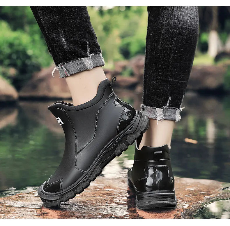 Unisex Waterproof Ankle Boots | Non-Slip Sole | Outdoor Work Boots