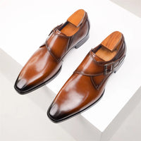 Men’s Monk Strap Dress Shoes | Classic Formal Footwear | Buckle Closure