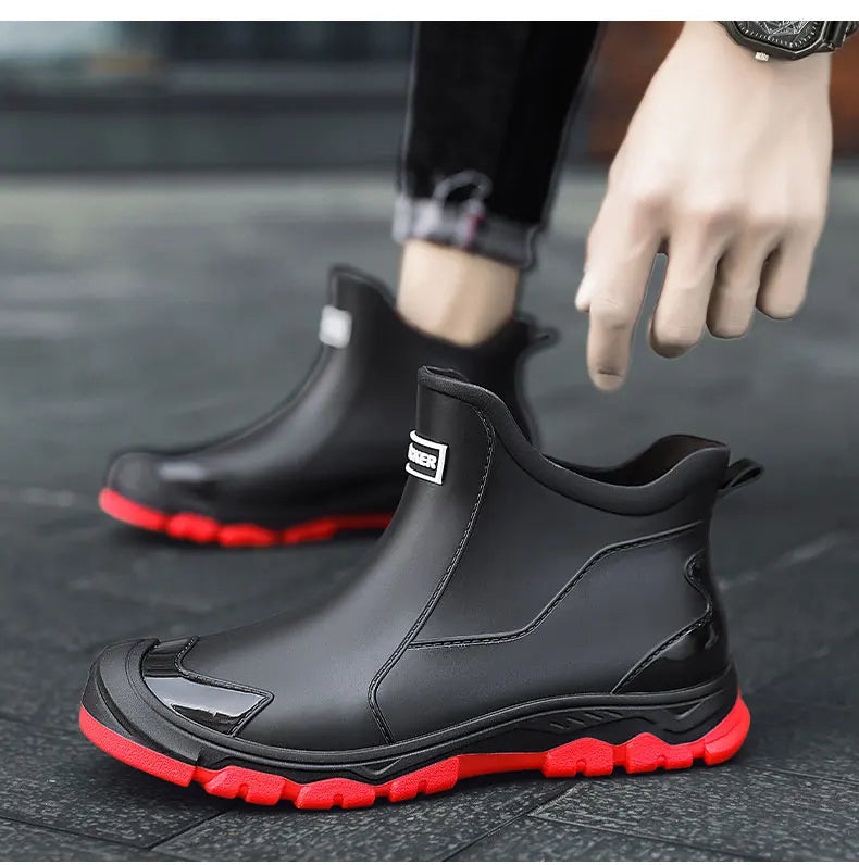 Unisex Waterproof Ankle Boots | Non-Slip Sole | Outdoor Work Boots