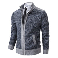 Men’s Zip-Up Cardigan Sweater | Warm Knitted Jacket for Winter