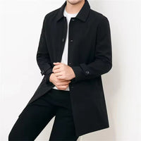 Men’s Classic Water-Repellent Overcoat | Timeless Design | Weather Protection