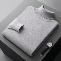 Men’s Turtleneck Jumper | Lightweight Roll Neck | Autumn Knitwear | Long Sleeve Layer
