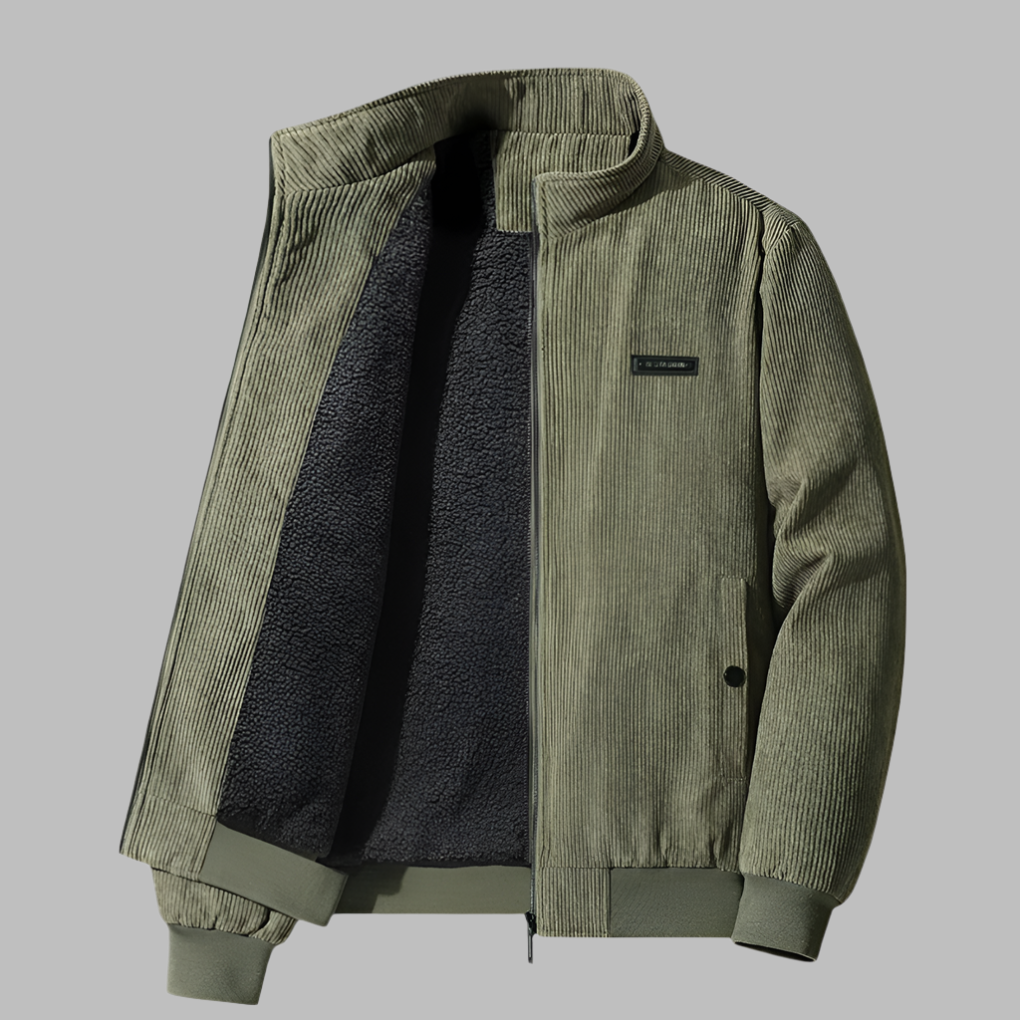 Men’s Corduroy Winter Jacket in Smart Casual Style | Warm Padded Coat