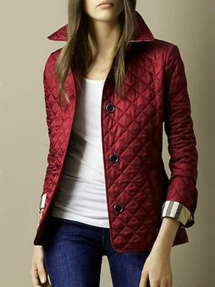 Women’s Quilted Jacket in Tailored Slim Fit | Elegant Ladies Lightweight Coat