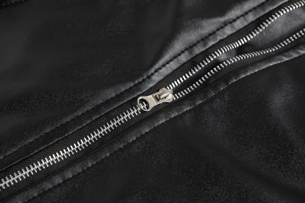 Men’s Leather Bomber Jacket in Classic Fit | Stylish Winter Jacket