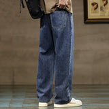 Men’s Drawstring Wide Leg Jeans | Relaxed Fit | Street Style
