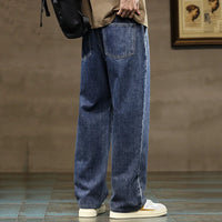 Men’s Drawstring Wide Leg Jeans | Relaxed Fit | Street Style