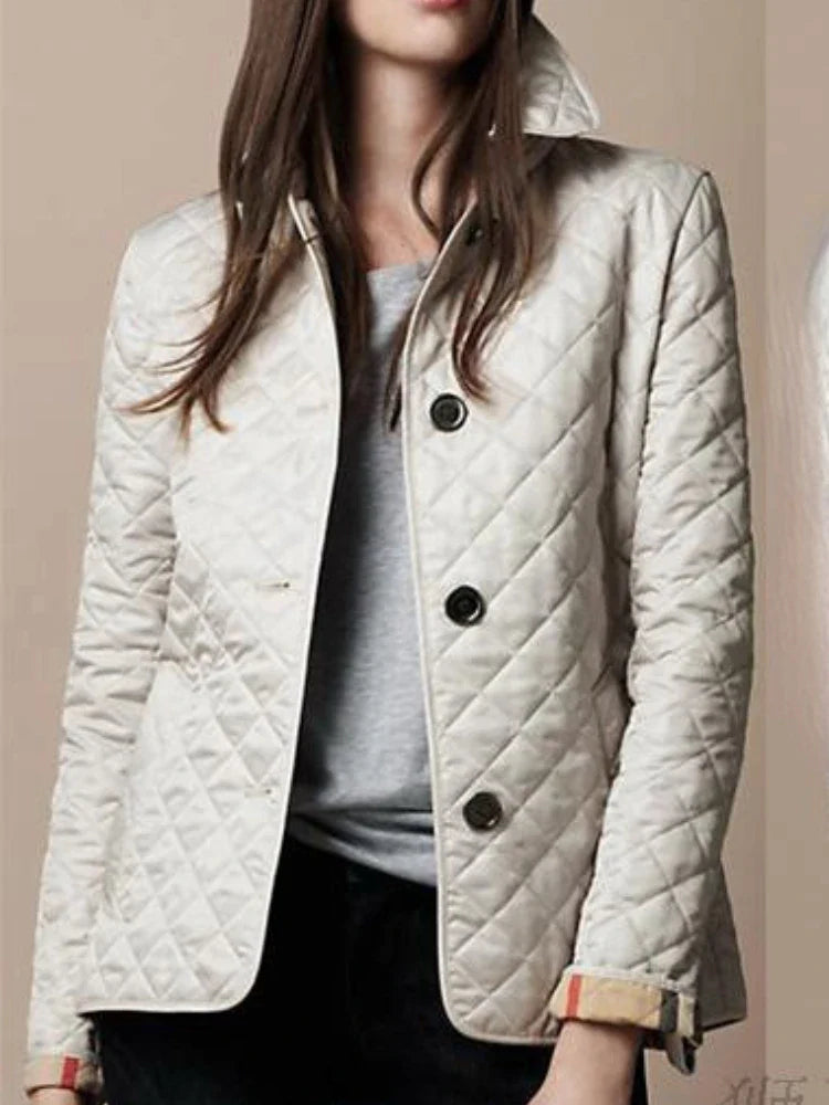Women’s Quilted Jacket in Tailored Slim Fit | Elegant Ladies Lightweight Coat
