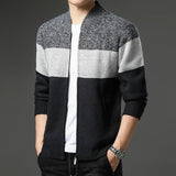 Men’s Cardigan with Zip Front Knit Design | Warm Autumn Winter Sweater
