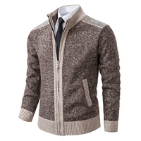 Men’s Zip-Up Cardigan Sweater | Warm Knitted Jacket for Winter