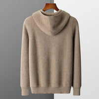 Men’s Knitted Hoodie | Zip-Up Sweater | Soft Hooded Knit | Autumn Layering Piece
