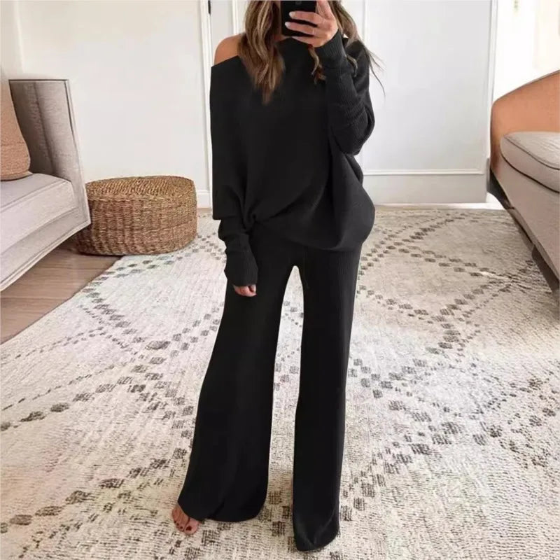 Women’s Two Piece Lounge Set with Relaxed Fit | Casual Ladies Loungewear