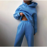 Women’s Two-Piece Loungewear Set | Cozy Hoodie and Joggers | Relaxed Fit Homewear | Soft Casual Outfit