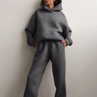 Women’s Two-Piece Loungewear Set | Cozy Hoodie and Joggers | Relaxed Fit Homewear | Soft Casual Outfit