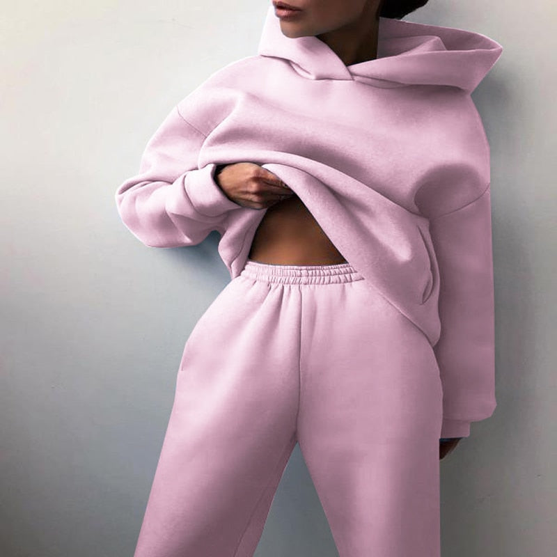 Women’s Two-Piece Loungewear Set | Cozy Hoodie and Joggers | Relaxed Fit Homewear | Soft Casual Outfit
