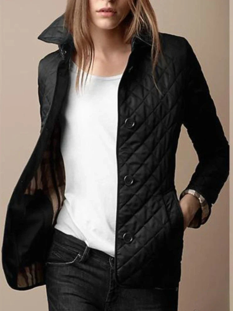 Women’s Quilted Jacket in Tailored Slim Fit | Elegant Ladies Lightweight Coat