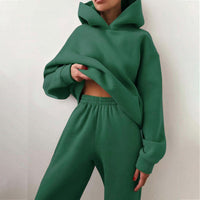 Women’s Two-Piece Loungewear Set | Cozy Hoodie and Joggers | Relaxed Fit Homewear | Soft Casual Outfit