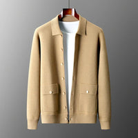 Men’s Button-Up Knit Cardigan | Smart Casual Layer | Soft Touch Knitwear | Autumn Essentials