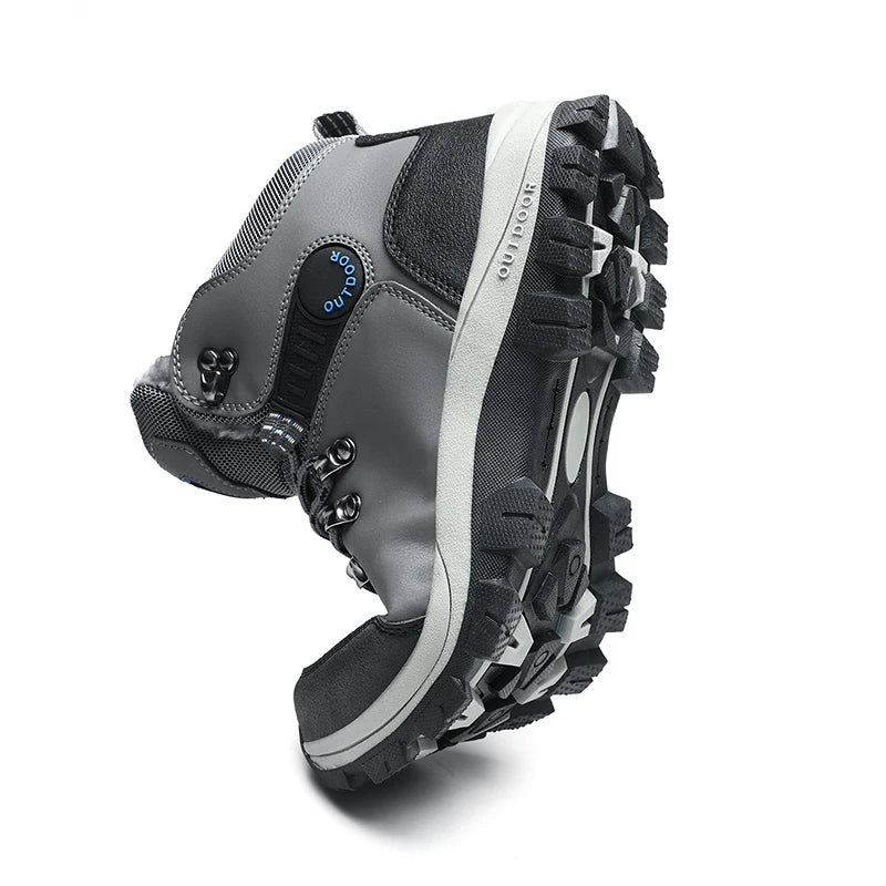 Men’s Winter Snow Boots with Fur Lining | Waterproof Warm Ankle Work Shoes