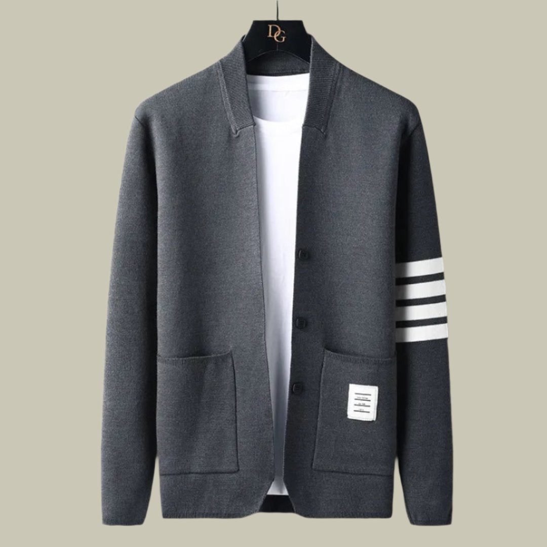 Men’s Amalfi Cardigan | Button-Up | Lightweight Warmth | Timeless Layering Piece