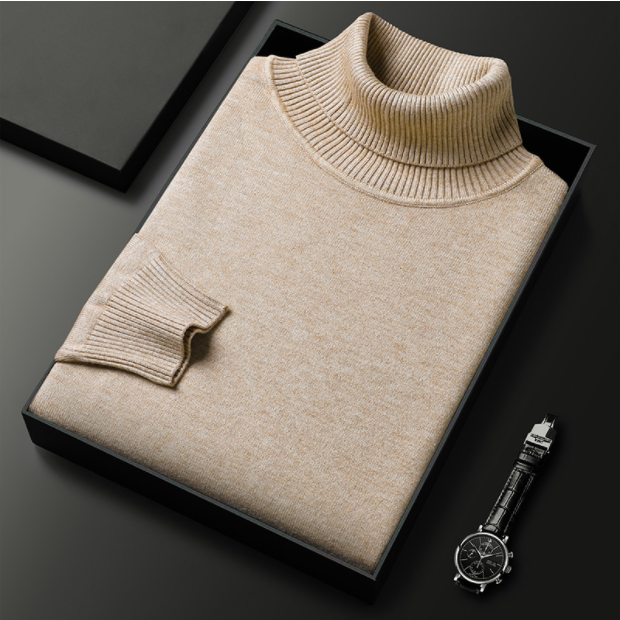 Men’s Turtleneck Sweater in Classic Roll Neck Style | Warm Winter Jumper