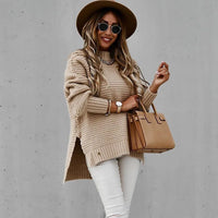 Women’s Turtle Neck Knit Cardigan in Chunky Coatigan Style | Warm Winter Layer