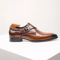 Men’s Monk Strap Dress Shoes | Classic Formal Footwear | Buckle Closure